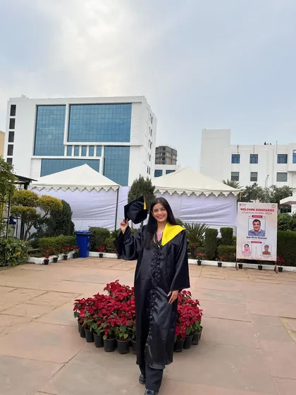 Tossing the graduation cap, a classic moment of joy and transition. From a law student to a practicing advocate, the journey continues.