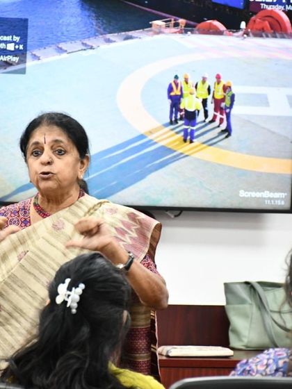 Addressing over 200 professionals at Technip FMC in Noida for a Women's Day celebration. I used my own anecdotal journey to discuss gender sensitivity, inclusion, and using storytelling as a tool for corporate communication.