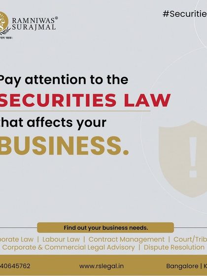 It is crucial to pay attention to the securities laws that affect your business. We advise on the SEBI Act, the Depositories Act, and other regulations to ensure your company remains compliant.