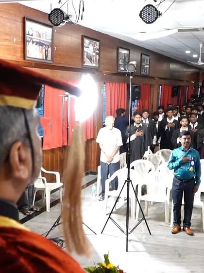 A view from the stage, looking out at the audience of future leaders. A truly inspiring perspective.