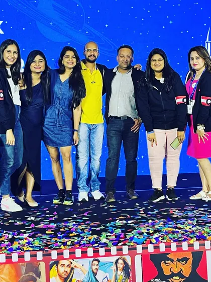 A post-event picture with the organizing team of the Yes Bank Annual Strategy Meet. Teamwork makes the dream work.