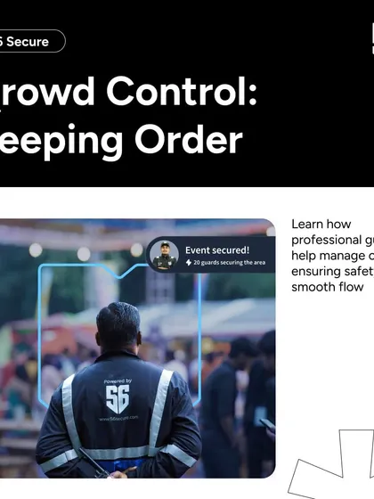 Effective crowd control is crucial for any successful event. Here, you can see how our professional guards, aided by AI-powered area monitoring, work to manage crowds, ensure a smooth flow, and maintain safety in high-density zones.