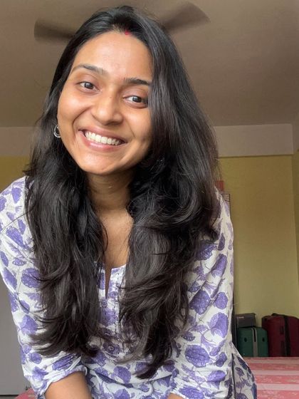 A happy, casual selfie. Just me, sharing a smile.