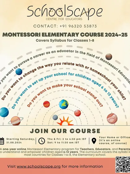 Whether you want to pursue a career in Montessori education, change the way you homeschool, or set up your own school, our one-year online Elementary program is designed for you.
