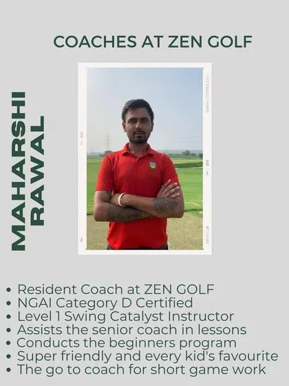 Meet our Resident Coach, Maharshi Rawal. He is a Level 1 Swing Catalyst Instructor, a favorite with kids, and the expert to see for improving your short game.