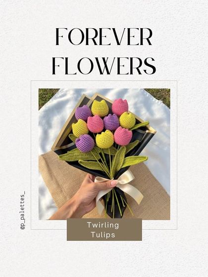 Forever flowers, crafted with passion. Our 'Twirling Tulips' bouquet is a timeless gift that offers a lasting gesture of love and appreciation.