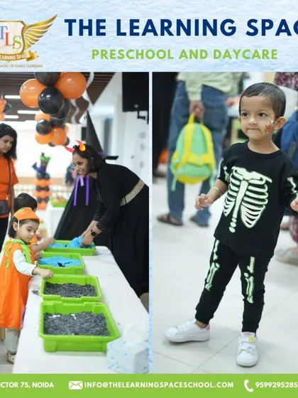Dressed in a skeleton costume, this little one is ready for Halloween fun. Our workshops encourage children and parents to get creative with costumes and enjoy the festive spirit.