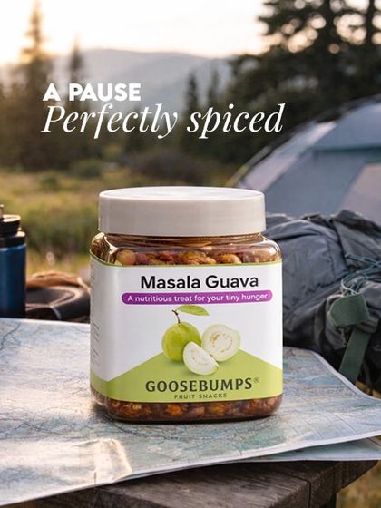 My Masala Guava is a great travel and adventure snack. This jar is pictured here on a camping trip, showing how easy it is to pack a nutritious and perfectly spiced treat for a pause during your explorations.