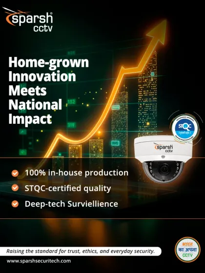 When homegrown innovation meets national impact, standards are raised. My 100% in-house production and STQC-certified quality deliver deep-tech surveillance that raises the bar for trust, ethics, and everyday security.