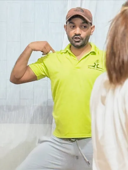 Teaching is a two-way exchange of energy. During my Thailand workshop, I focused on clear instructions for poses like Warrior II to ensure everyone felt empowered and aligned.