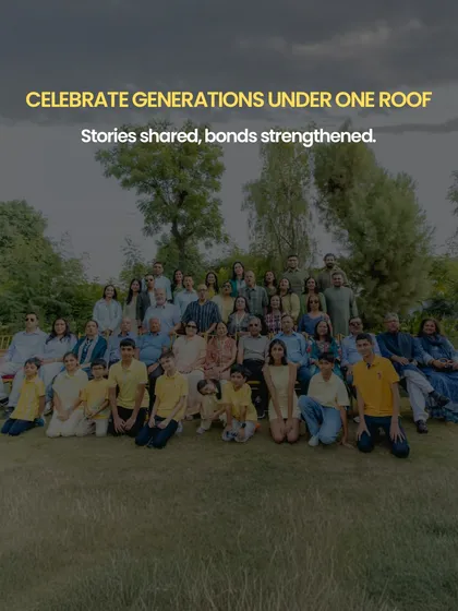 The ultimate goal of our legacy events is to bring everyone together. This beautiful group portrait captures multiple generations under one roof, strengthening bonds and sharing stories in a celebration of their collective history.
