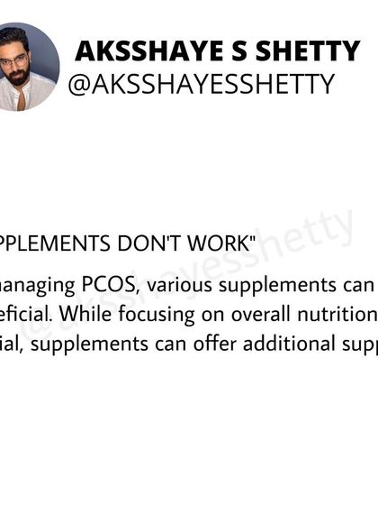 The idea that "supplements don't work" for PCOS is a harmful myth. While nutrition is foundational, targeted supplements can provide significant support in managing the condition effectively.