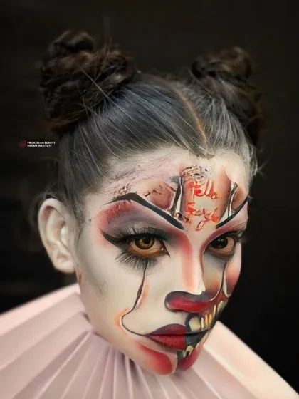 Another shot of this incredibly detailed look. Every crack and shadow is meticulously painted to create a truly scary effect.