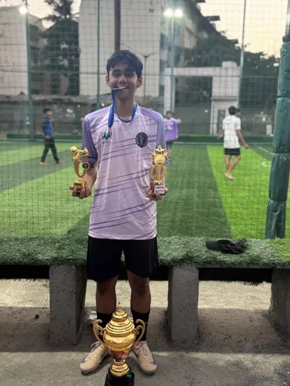This player not only celebrated a team trophy but also won individual awards for his performance.