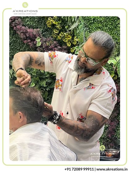 Style Director Derick Francis at work. His passion and creativity are evident in every cut and style he creates for his clients.