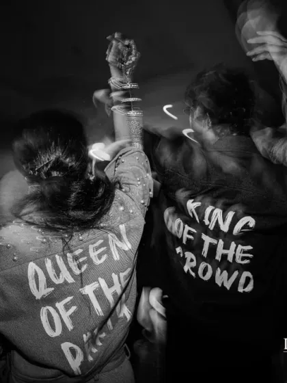 Custom "Queen of the Crowd" and "King of the Crowd" jackets for the after-party. These small, personalized details add a fun and memorable touch to the celebration.