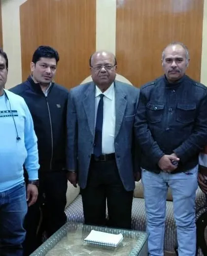These photos show me with fellow members of the 'Rashtriya Lokadhikar Sangh'. We regularly meet to plan legal awareness camps and provide free legal assistance to those who cannot afford it.