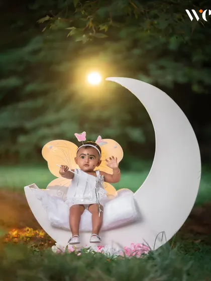 These themed shoots are all about capturing your child's personality. We encourage them to play and interact, resulting in adorable and natural photos like this one.