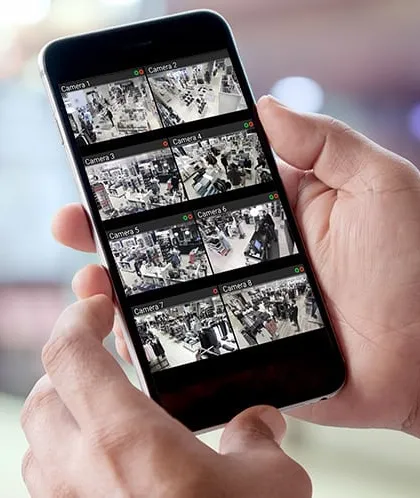 Keep an eye on your property from anywhere in the world. All our CCTV systems, including multi-camera setups, come with remote mobile access for your Android or iPhone. Peace of mind is just a tap away.