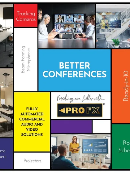 We deliver superior conference experiences through fully automated audio and video solutions. This overview highlights our capabilities, including tracking cameras, beamforming microphones, and ready-to-use meeting rooms that enhance collaboration and drive success.