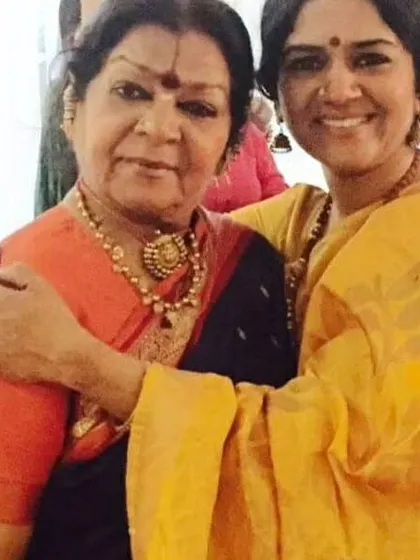 This is my Amma, my guru, Smt. Jamuna Krishnan. Everything I am as a dancer comes from her. Her legacy lives on through the rare compositions she created, which I am blessed to pass on to the next generation.
