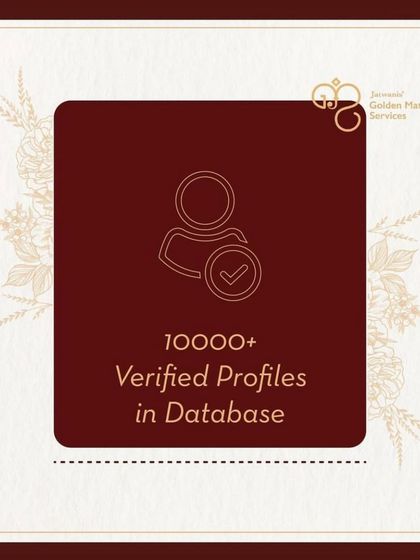 With a database of over 10,000 verified profiles, you have a wide pool of potential partners to choose from. I help you navigate this to find the one who is right for you.