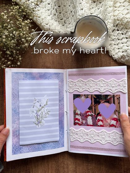 This 25th-anniversary scrapbook was a bittersweet project. It was filled with beautiful memories of a love that, sadly, didn't last. It's a reminder that even when things end, the memories are still worth cherishing.
