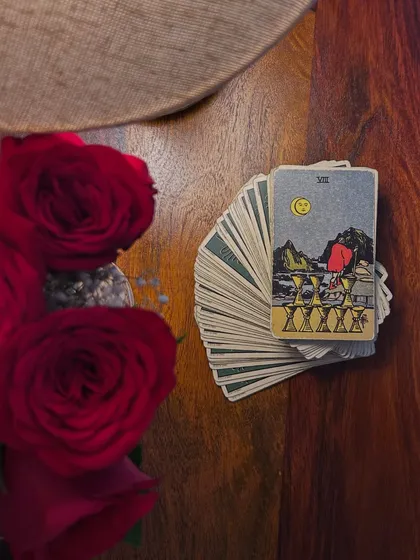 Daily inspiration featuring the Eight of Cups. This card speaks to the courage it takes to walk away from something familiar to find the life that is truly waiting for you.