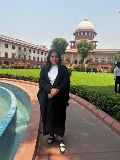In my element at the Supreme Court of India. Every case I argue here is a privilege and a responsibility I take very seriously, fighting for justice on the nation's highest legal stage.