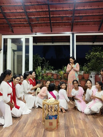 Laughter and joy fill the room during our Teacher's Day celebration. These informal moments of connection are just as important as the time we spend practicing.