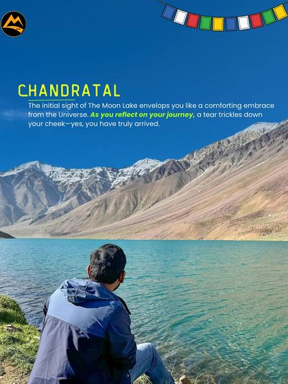 The first sight of Chandratal, the Moon Lake, feels like a warm embrace from the universe. It's a moment of pure arrival and reflection.