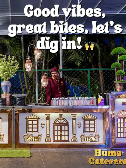 Good vibes and great bites. Our staff ready to serve at a beautifully designed counter, complete with traditional lanterns and elegant decor.