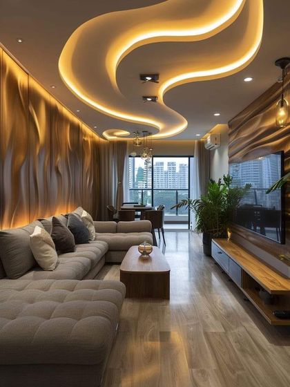 Bengaluru Interiors - Full Home Interior Design Elegant Living & Dining Spaces photo 5