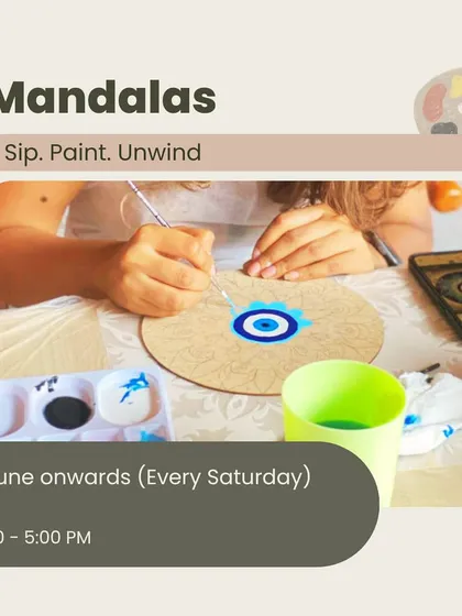 Find your center with a calming mandala painting workshop. The repetitive, intricate patterns are incredibly therapeutic to create.