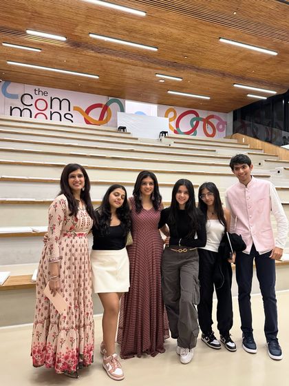 A photo with some of our dedicated student volunteers and supporters at our fundraiser event. Their energy and commitment are a huge part of our success.