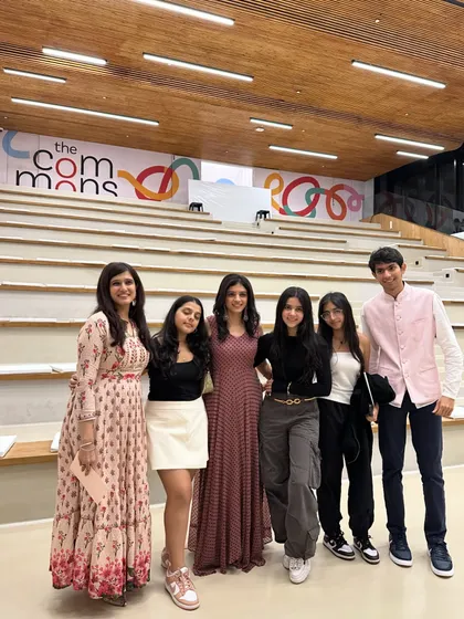 A photo with some of our dedicated student volunteers and supporters at our fundraiser event. Their energy and commitment are a huge part of our success.