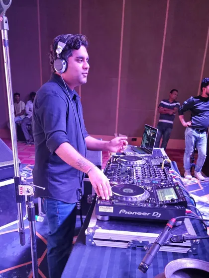 A fun night performing in Lucknow. I'm comfortable playing in any city, bringing my unique energy and professional setup wherever the event takes me.