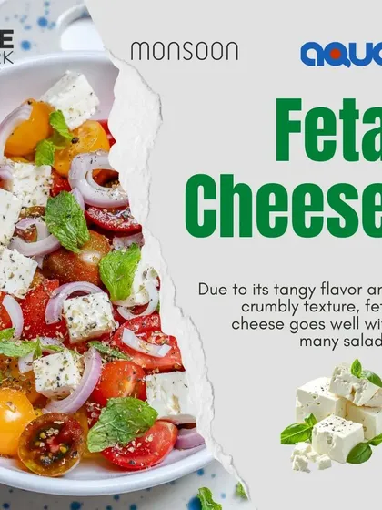 Celebrating Cheese Day with a focus on Feta, a favorite for salads due to its tangy flavor and crumbly texture.