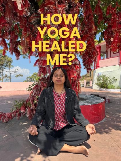 How did yoga heal me? It started with finding peace in magical places like this, under a wish tree at Kasar Devi, and letting that stillness seep into my daily life.