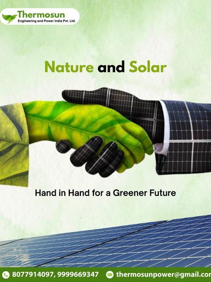 Nature and solar go hand in hand for a greener future. Let's join the clean energy revolution together.