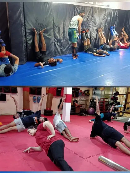 Commit to be fit. Our squad works on core strength and stability with various ab exercises and planks.