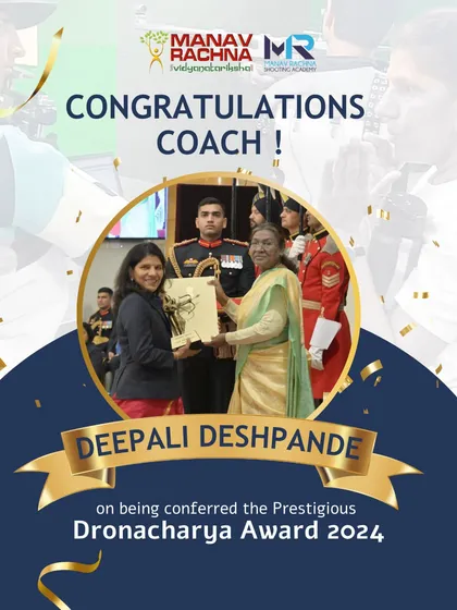 We are incredibly proud of our mentor, Ms. Deepali Deshpande, seen here being conferred the prestigious Dronacharya Award by the President of India. This honor is a testament to the level of coaching excellence we bring to our academy, offering our students the chance to learn from the very best in the sport.