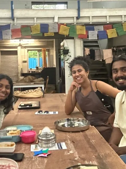 A happy selfie after our Origami and Japanese Tea session. We are a community that not only creates together but also shares experiences and learns new things with one another.