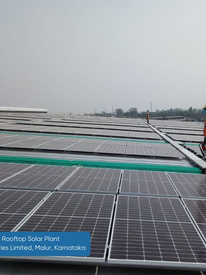 Our 1284 KWp rooftop solar plant for IFB Industries in Malur, Karnataka. We help leading appliance manufacturers transition to clean power without compromising on cost-effectiveness or operational stability.