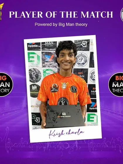 Krish Chavla, another well-deserved Player of the Match from our Super League.