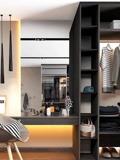 Interiors Bangalore - Full Home Interior Design Smart Storage: Wardrobes & Crockery Units photo 8