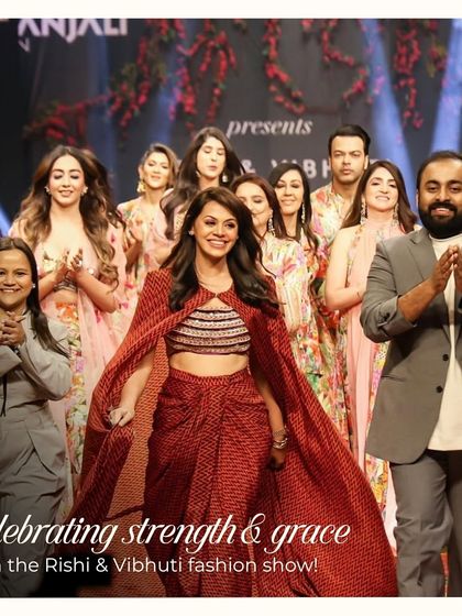 Celebrating strength and grace with the Rishi & Vibhuti fashion show, where my team and I handled all the hair and makeup.