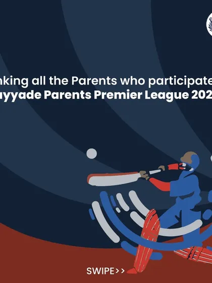 An introductory graphic thanking all the parents who participated in the Payyade Parents Premier League 2023, kicking off a series of team features.