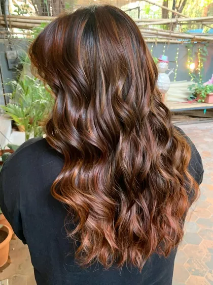 I call this one 'Date Pudding'. A warm mix of dark coppers and a touch of caramel, this non-bleach color is perfect for adding richness and warmth.