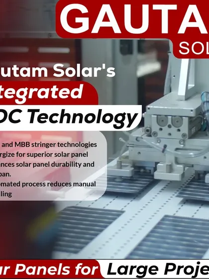Our integrated Non-Destructive Cutting (NDC) and MBB stringer technologies work together to produce superior solar panels. This automated process enhances panel durability and lifespan while reducing manual handling, making it ideal for large-scale projects.